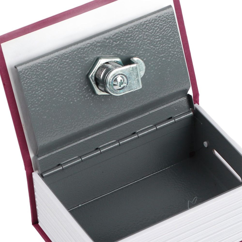 Lockbox Key Secure - กล่องนิรภัยขนาดเล็กพร้อมกุญแจล็อค กล่องเก็บเงินและเครื่องประดับแบบพกพา ปลอดภัย กล่องโลหะล็อคแบบซ่อนเร้น กล่องนิรภัยแอบซ่อน