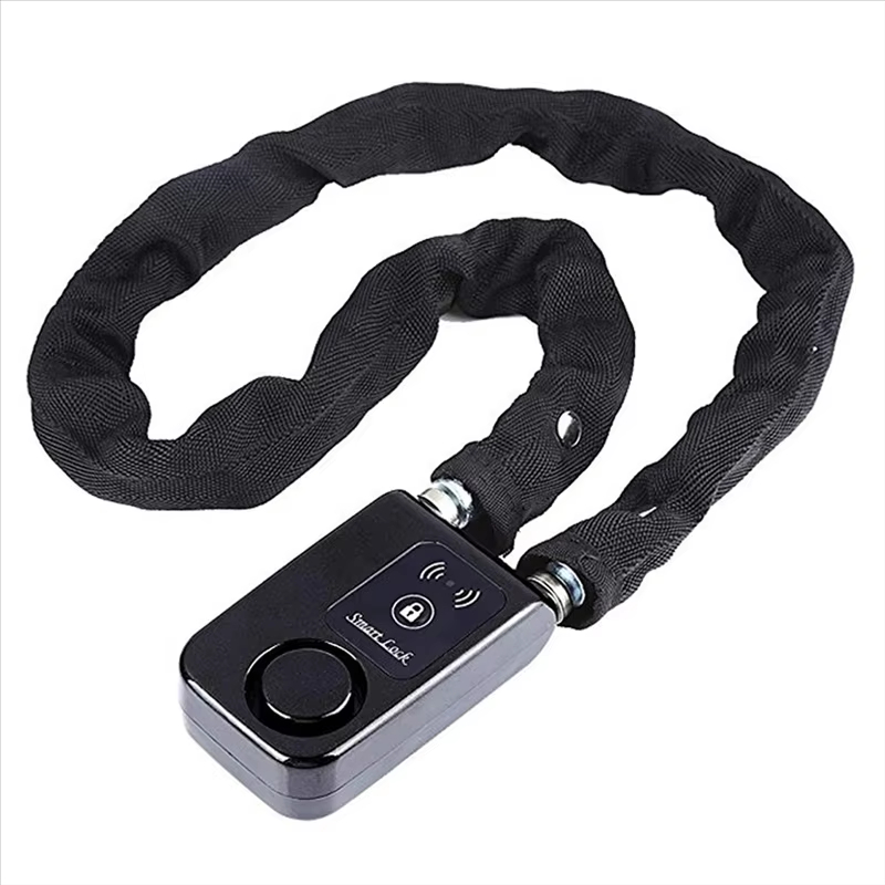 Security Chain Door - กุญแจล็อคแบบโซ่อัจฉริยะที่เชื่อมต่อผ่านบลูทูธ ใช้ได้กับจักรยาน/มอเตอร์ไซค์ ประตู/รั้ว พร้อมระบบสัญญาณเตือนกันขโมย 110 เดซิเบล