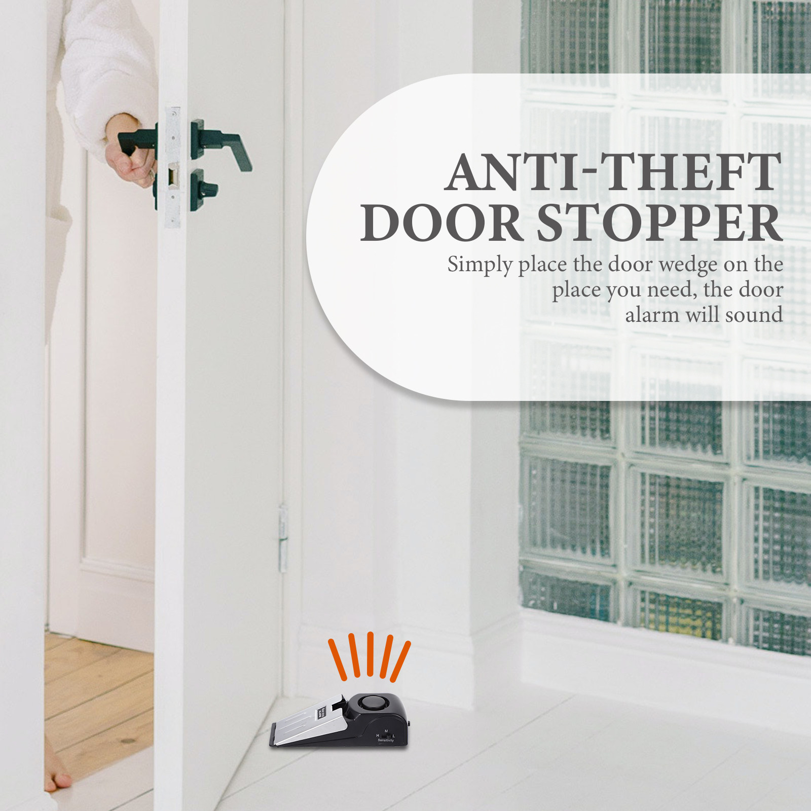 อุปกรณ์กันขโมยแบบลิ่มกั้นประตู - Door Stop Alarm บทวิจารณ์และราคา