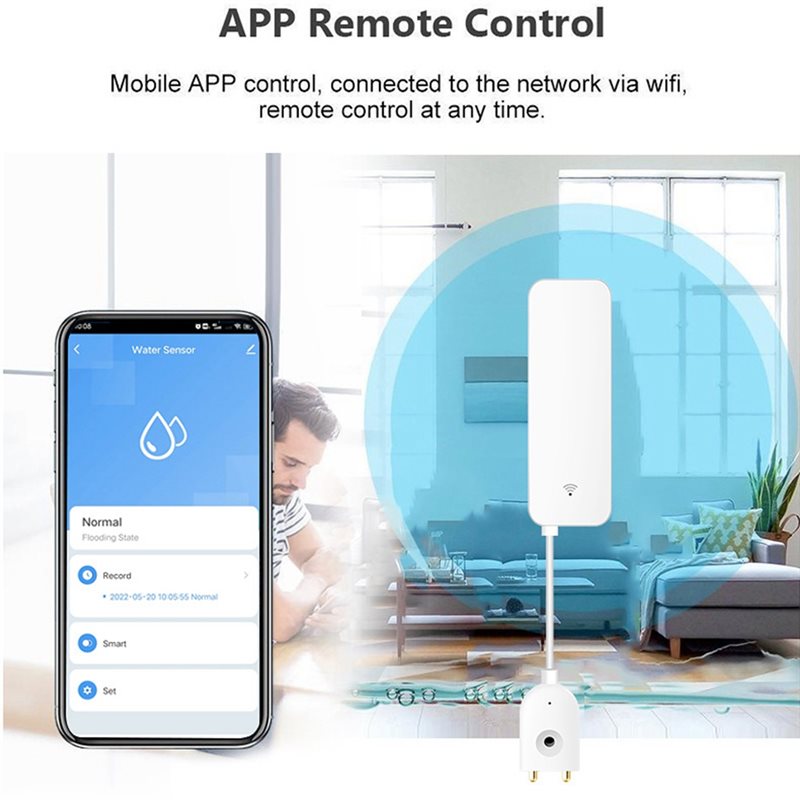 DTEN-Tuya เซ็นเซอร์ตรวจจับน้ำร - Water Alarm Sensor บทวิจารณ์และราคา