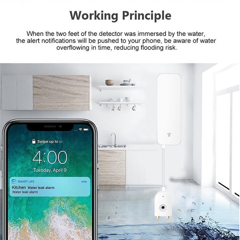 SYW-Tuya WIFI เซ็นเซอร์ตรวจจับ - Water Alarm Sensor บทวิจารณ์และราคา