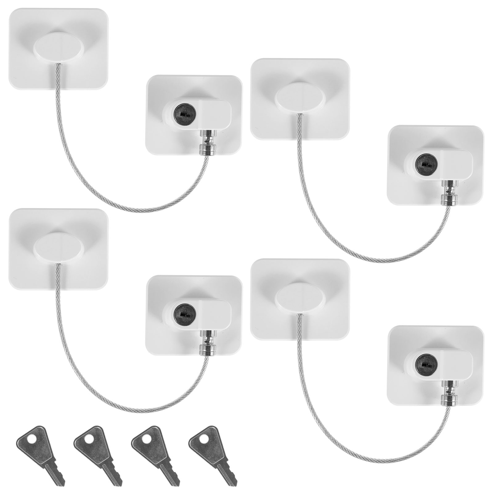 4 ชิ้นตัวจํากัดหน้าต่างทนทานตั - Window Lock Bar บทวิจารณ์และราคา