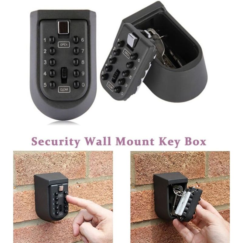 กล่องล็อคกุญแจแบบติดผนังพร้อมป - Lockbox Key Secure บทวิจารณ์และราคา