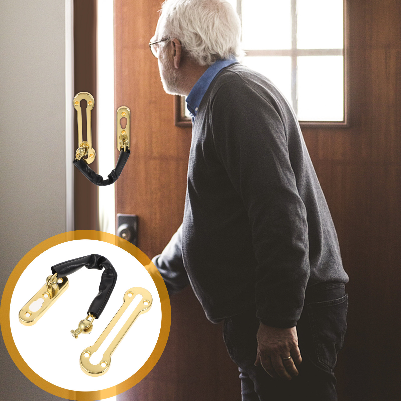 กลอนโซ่ประตูสแตนเลสสตีล แข็งแร - Security Chain Door บทวิจารณ์และราคา