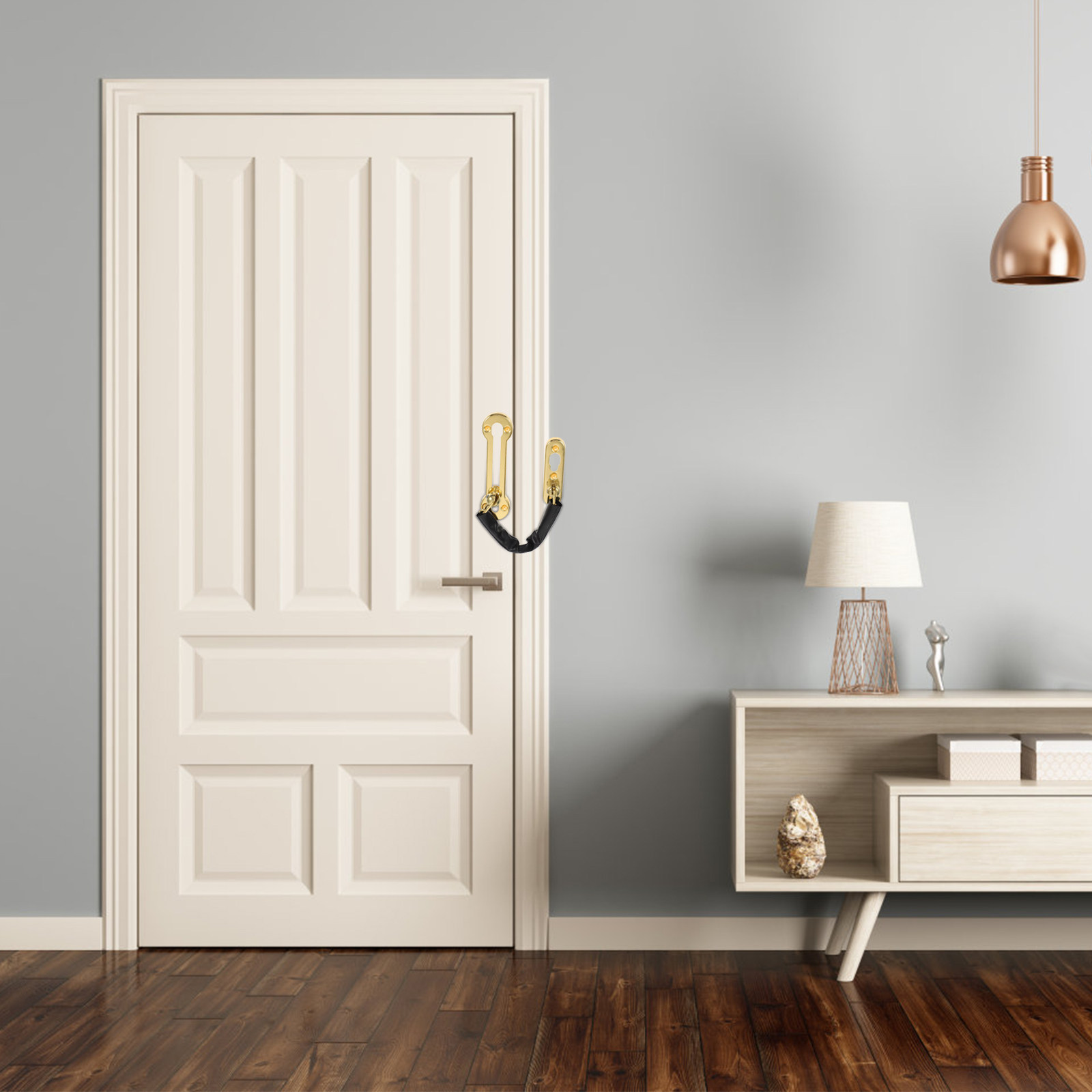กลอนโซ่ประตูสแตนเลสสตีล แข็งแร - Security Chain Door บทวิจารณ์และราคา