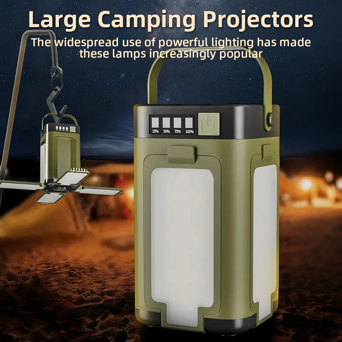 โคมไฟตั้งแคมป์พกพาแบบใบโคลเวอร - Power Outage Light บทวิจารณ์และราคา